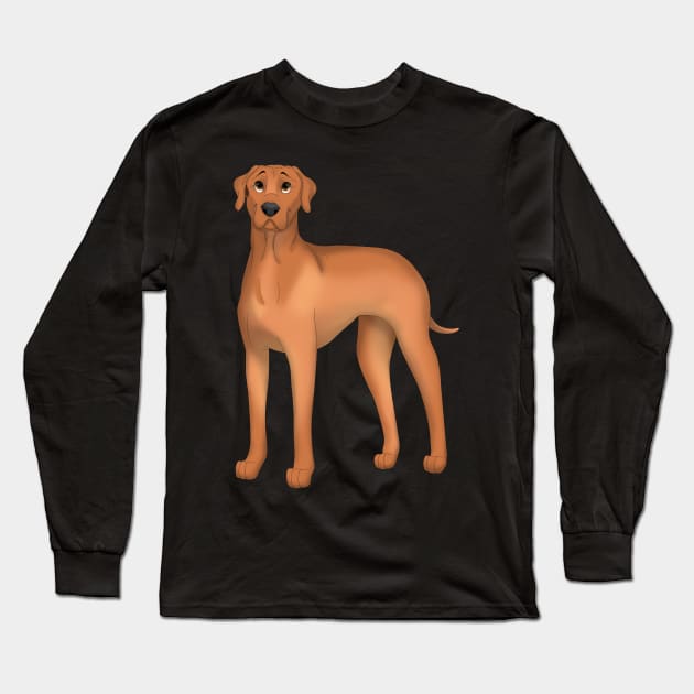 Rhodesian Ridgeback Dog Long Sleeve T-Shirt by millersye